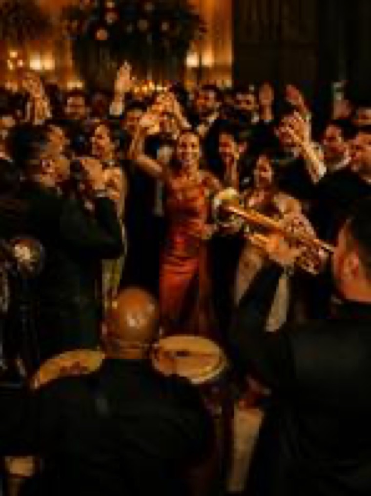 Grupo de salsa en una boda